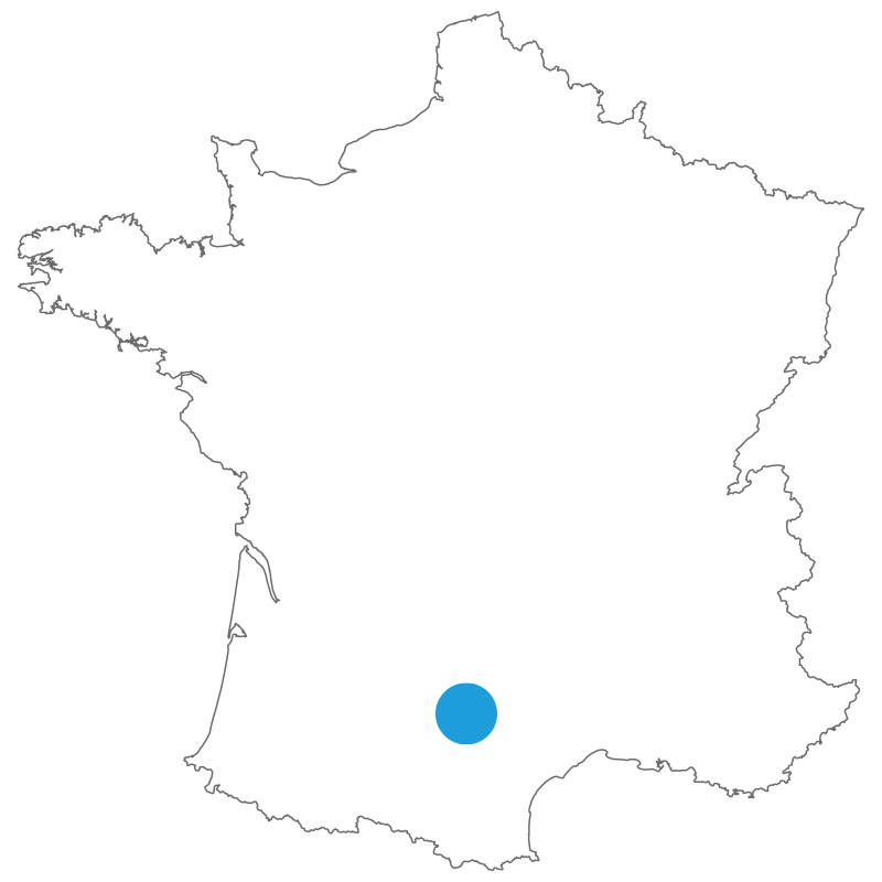 Carte de situation albi