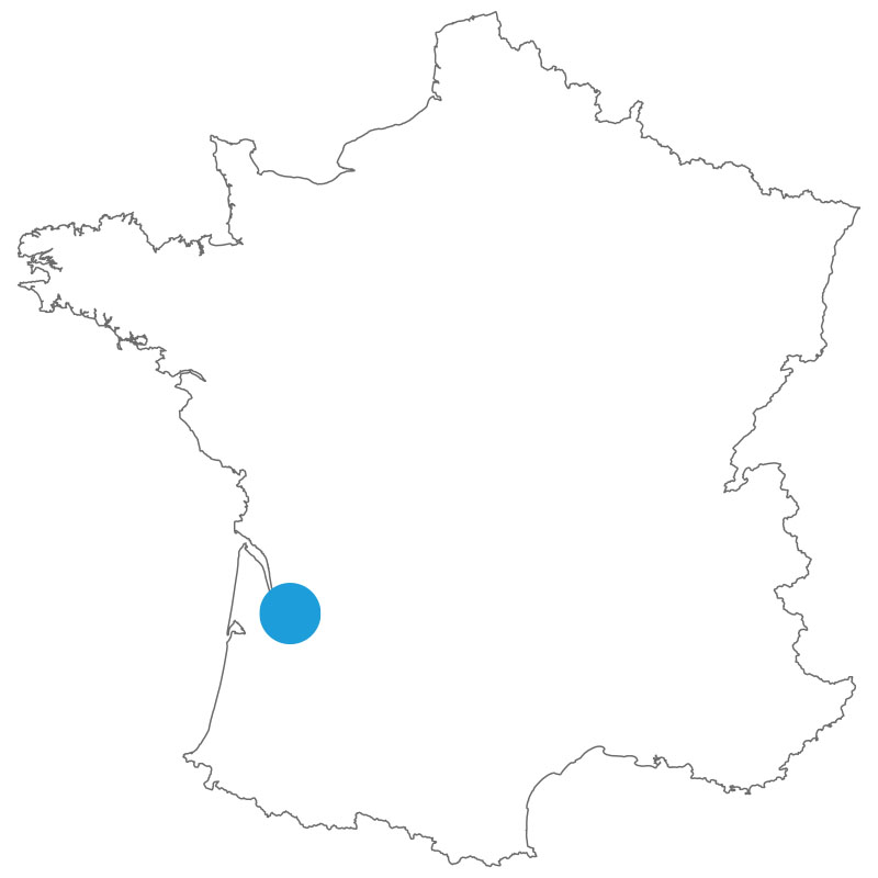 Carte de situation beychac