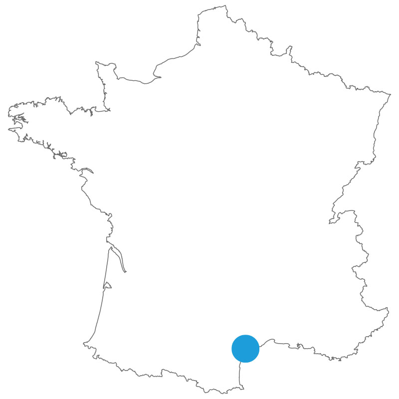 Carte de situation beziers