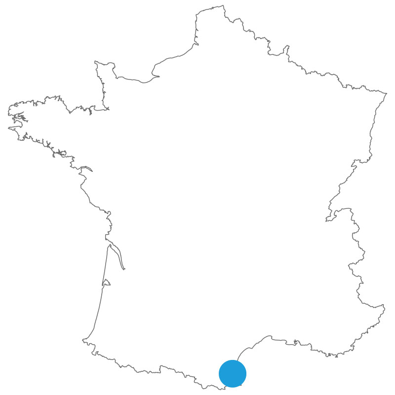 Carte de situation perpignan