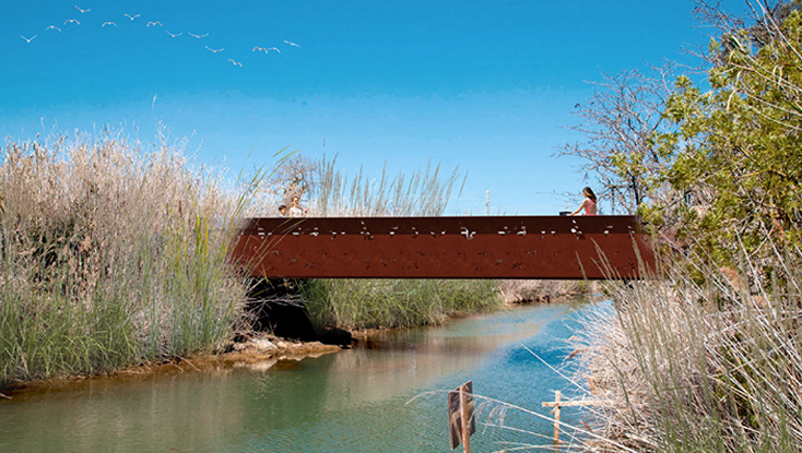 PASSERELLE SAINTE-CÉCILE - VIAS (34)
